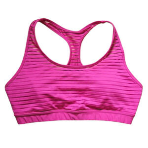 Dip Women's Racerback Sports Bra Removable Pads Pink Size Large